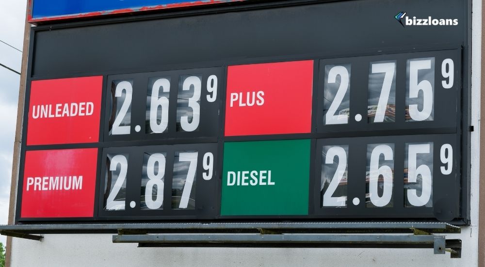 gas fuel prices concept