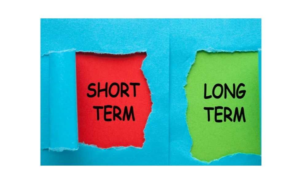 short term and long term loans concept